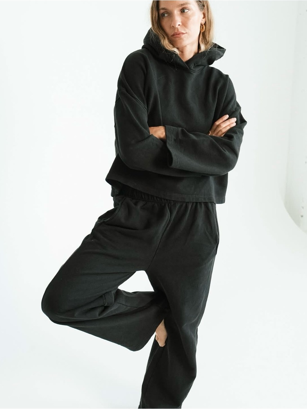 Carly Jean Los Angeles Black Wide-Leg Pants